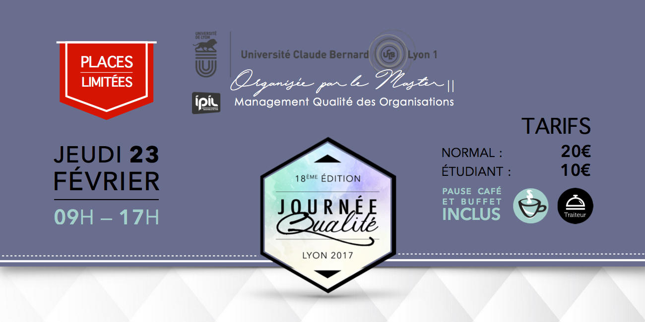 Date de l'évènement : 23 février 2017 de 9h à 17h Lieu : Domaine Rockefeller - 8, avenue Rockefeller 69008 LYON, France Infos contact : contact.jq2017@gmail.com - 06 59 08 34 17